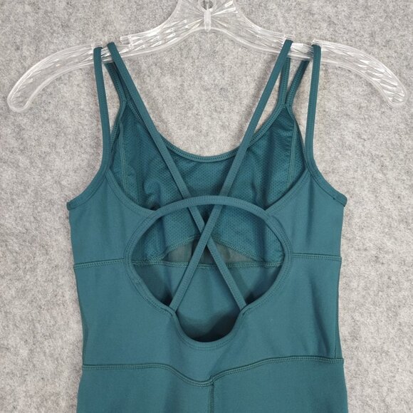 Love Soft Jumpsuit Womens Sz XS Green Yoga Athletic Move Stretch Poly Spandex - Picture 7 of 10